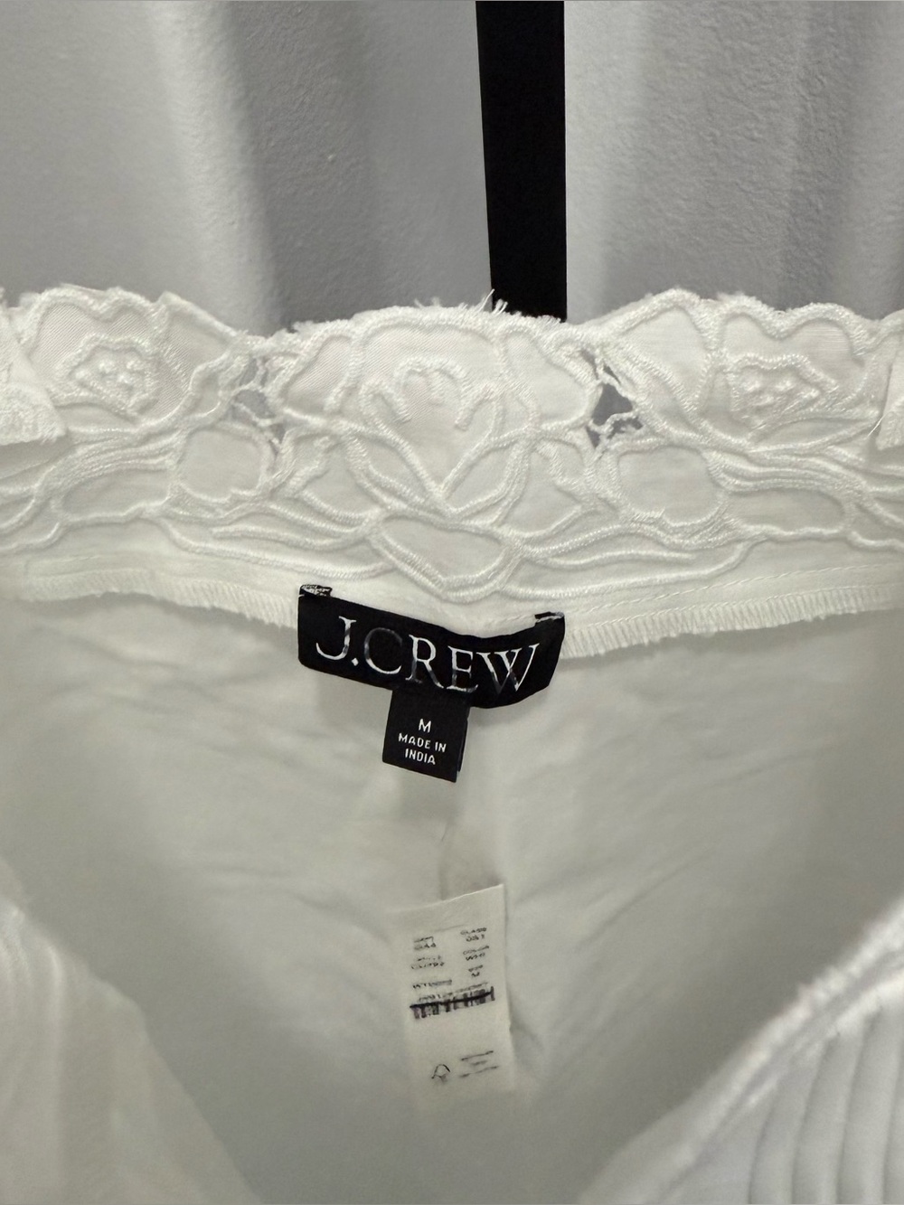 J. Crew Ondine Mini Dress Double Cotton Poplin Floral White Size Medium NWT $188 - Picture 5 of 6